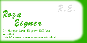 roza eigner business card